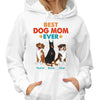 Best Dog Dad Mom Cute Sitting Dog Colorful Personalized Shirt