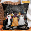 Halloween Fluffy Cats Personalized Pillow (Insert Included)