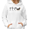 Faith Hope Love Walking Dog Personalized Light Hoodie Sweatshirt