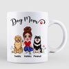 Dog Mom Doll Sitting Personalized Mug