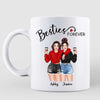Pretty Girls Gift Besties Best Friends Forever Personalized Mug