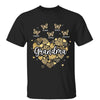 Leopard Hearts Inside Heart Butterflies Grandma Personalized Shirt