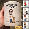 Dog Dad Caricature Personalized Mug