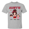 Polka Dot Pattern Auntie And Kids Personalized Shirt