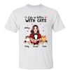 Pretty Woman Holding Fluffy Cats Life Is Better With Cats Personalized Shirt