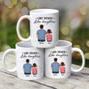 Back View Like Father Like Son Daughter Father‘s Day Gift Personalized Mug