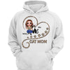 Cat Mom In Heart Personalized Hoodie Sweatshirt