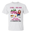 A Camping Doll Girl And Her Fur Babies Personalized Shirt