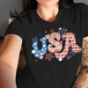 Retro USA Firework Patriotic Fourth Of July Independence Day July 4th Shirt