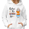 Rockin‘ Grandma Life Drinking Woman Personalized Hoodie Sweatshirt