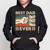 Best Dad Ever Fist Bump Skin Tones Personalized Shirt