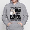 Two Titles Dad Papa Strong Man Personalized Hoodie Sweatshirt