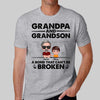 Grandpa Grandkid Bond Can‘t Be Broken Personalized Shirt