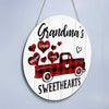 Grandma's Sweethearts Truck Personalized Door Hanger Sign