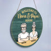 Welcome To Grandparents' House Personalized Door Hanger Sign