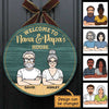 Welcome To Grandparents' House Personalized Door Hanger Sign