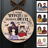 Wicked Witch And Handsome Devil Personalized Door Hanger Sign