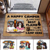 A Happy Camper And Best Flame Camp Here Personalized Doormat