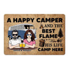 A Happy Camper And Best Flame Camp Here Personalized Doormat