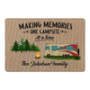 Camping Making Memories Personalized Doormat