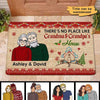Christmas No Place Like Grandma And Grandpa House Personalized Doormat