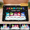 Christmas Snowman Grandkids Spoiled Here Personalized Doormat