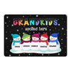 Christmas Snowman Grandkids Spoiled Here Personalized Doormat