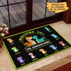 Dinosaur Family Personalized Doormat