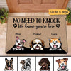 Dogs Know You're Here Personalized Doormat