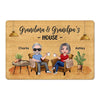 Doll Grandma Grandpa House Personalized Doormat