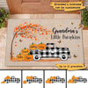 Fall Season Grandma‘s Little Pumpkins Personalized Doormat