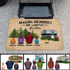 Family Camping Personalized Doormat