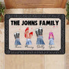 Family Legs Personalized Doormat