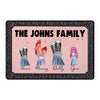 Family Legs Personalized Doormat