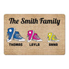 Family Shoes Personalized Doormat