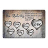 Family Whole Lot Of Love Personalized Doormat