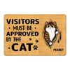 Fluffy Cats Tearing Visitors Must Be Approved Personalized Doormat