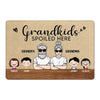 Grandkids Spoiled Here Cute Kid Personalized Doormat