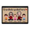 Grandkids Spoiled Here Doll Grandma Grandpa Grandparents Personalized Doormat
