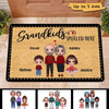 Grandkids Spoiled Here Doll Grandparents Grandkid Personalized Doormat