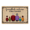 Grandkids Welcome Funny Grandparents Personalized Doormat