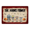 Halloween Skull Family Personalized Doormat