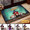 Halloween Witch Dog Personalized Doormat