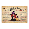 Halloween Witch House Rules Dog Cat Personalized Doormat