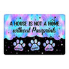 Hologram Pawprints Dogs Personalized Doormat