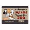Hope You Like Cats Welcome Housewarming Gift Personalized Doormat