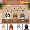 How Doodle You Do Dog Personalized Doormat