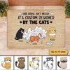 My House Designed By Cats Personalized Doormat