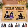 No Place Like Grandma Grandpa Halloween Personalized Doormat