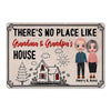 No Place Like Grandparents Doll Couple Personalized Doormat